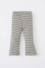 DEFACTO Baby Girl Flare Fit Plaid Elastic Waist Pants