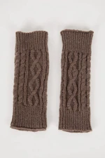 DEFACTO Women's Cropped Fingered Knitted Gloves