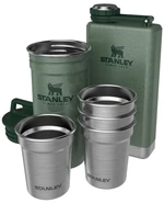 Stanley Adventure Pre-Party Shot Glass + Flask Set Hammertone Green 230ml-4 x 59ml Filiżanka-Piersiówka