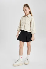 DEFACTO Girl&#39;s Cotton Cargo Pocket Skirt