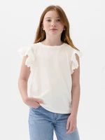 GAP Kids' T-shirt with ruffles - Girls