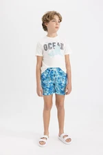 DEFACTO Boy's Patterned Swim Shorts