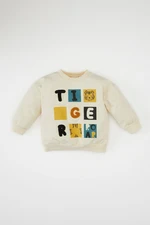 DEFACTO Baby Boy Crew Neck Printed Sweatshirt