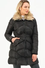 Z6767 DEWBERRY WOMEN'S COAT-BLACK