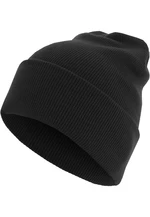 Basic Flap Long Version Beanie Black