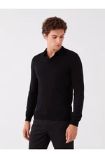 LC Waikiki Polo Neck Long Sleeve Men's Knitwear Sweater