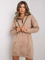 Női ruha Fashionhunters Beige