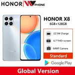 Global Version HONOR X8 6GB 128GB 6.7 inch Display Snapdragon 680 4000mAh Battery 64MP Camera 90Hz 22.5W SuperCharge