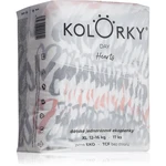 Kolorky Day Hearts jednorazové EKO plienky veľkosť XL 12-16 Kg 17 ks