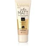 Eveline Cosmetics Satin Matt zmatňujúci make-up s extraktom zo slimáka odtieň 103 Natural 30 ml