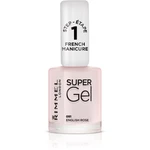 Rimmel Super Gel Step 1 lak na francúzsku manikúru odtieň 091 English Rose 12 ml