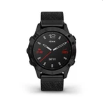 Garmin FENIX 6 Sapphire, Black DLC, Nylon Band