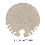Koncovka McLED pro ZX bez otvoru stříbrná barva ML-762.007.07.0