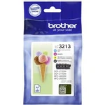 Brother Ink set LC-3213 VALDR originál azurová, purppurová, žlutá, černá LC3213VALDR