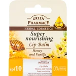 Green Pharmacy Honey Lip Balm výživný balzám na rty SPF 10 bez silikonů, parabenů a barviv 3.6 g