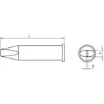 Pájecí hrot Weller XHT D5, 5x1,2 mm, dlátový