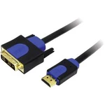 HDMI LogiLink, DVI kabel, zástrčka/zástrčka, 18+1pol., černý 3 m