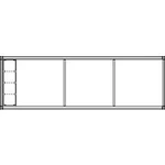 Ritto by Schneider 1553670, 15536/70, (š x v x h) 1340 x 431.5 x 145 mm, bílá