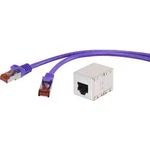 Síťový prodlužovací kabel RJ45 Renkforce RF-3829090, CAT 6, S/FTP, 20.00 m, fialová