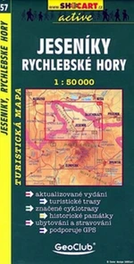 Jeseníky, Rychlebské hory 1: 50 000