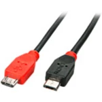 LINDY #####USB-Kabel USB 2.0 #####USB-Micro-B Stecker, #####USB-Micro-B Stecker 1.00 m čierna s funkciou OTG