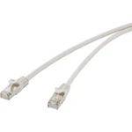 Renkforce RF-4724274 RJ45 sieťové káble, prepojovacie káble CAT 5e F/UTP 1.00 m sivá s ochranou 1 ks