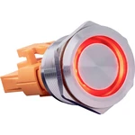 Joy-it BUTTON22A-M-GR spínač s reverzáciou 250 V/AC 3 A 1x vyp/zap s aretáciou červená (Ø x v) 24.80 mm x 35 mm IP67, IK