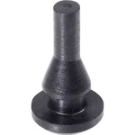 PB Fastener 1283-01 tlmiaca prístrojová nožička so západkou  čierna (Ø x v) 8 mm x 14.7 mm 1 ks