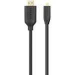 Belkin HDMI prepojovací kábel #####HDMI-A Stecker, #####HDMI-Micro-D Stecker 3.00 m čierna F3Y030bf3M-P audio return cha