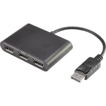 Renkforce RF-3174184 DisplayPort adaptér [1x zástrčka DisplayPort - 3x zásuvka DisplayPort] čierna  21.00 cm