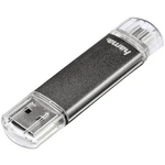 Hama FlashPen "Laeta Twin" USB pamäť pre smartphone a tablet  sivá 32 GB USB 2.0, micro USB 2.0