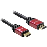 Delock HDMI prepojovací kábel #####HDMI-A Stecker, #####HDMI-A Stecker 2.00 m červená/čierna 84333 pozlátené kontakty, s