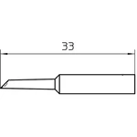 Weller XNT GW spájkovací hrot skosený o 45° Veľkosť hrotov 2 mm Dĺžka hrotov 33 mm obsah, množstvo obsiahnutého obsahu n