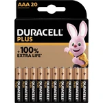 Duracell Plus-AAA CP20 mikrotužková batérie typu AAA  alkalicko-mangánová  1.5 V 20 ks