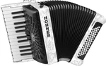 Hohner Bravo II 60 Weiß Tastenakkordeon