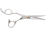 Kadeřnické nůžky pro leváky Olivia Garden SilkCut® Shear 5,75" - stříbrné (5.75L) + dárek zdarma