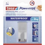 Tesa Powerstrips® Waterproof Hook Metal kov 59707 tesa Množství: 1 ks