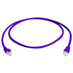 Síťový kabel RJ45 Telegärtner L00000A0226, CAT 6A, S/FTP, 1.00 m, fialová