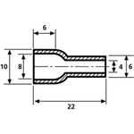 Ochranná krytka HellermannTyton HV4824 PVC-FR BK 2000, průměr svorky (max.) 8 mm, PVC, černá, 1 ks