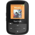 MP3 přehrávač SanDisk 16 GB, upevňovací klip, Bluetooth, voděodolný, černá