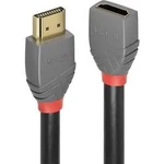 HDMI prodlužovací kabel LINDY [1x HDMI zástrčka - 1x HDMI zásuvka] antracitová, černá, červená 2.00 m