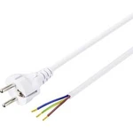 Síťový kabel s napájecí zásuvkou Basetech BT-2300326, 1.50 m, bílá