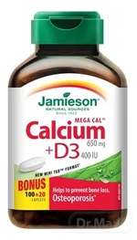 JAMIESON MEGA CAL VÁPNIK + VITAMIN D3