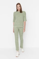 Trendyol Green Gradient Patterned Sweater Top-Top Set