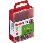 Fischer  653965 skrutka so zápustnou hlavou 5 mm 30 mm krížová dražka Pozidriv     glavanizované zinkom 20 ks