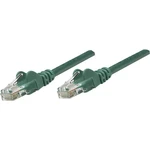 Intellinet 735407 RJ45 sieťové káble, prepojovacie káble CAT 6 S/FTP 2.00 m zelená pozlátené kontakty 1 ks