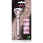 Wilkinson Sword Quattro for Women Rose Gold dámsky holiaci strojček náhradné čepieľky 4 ks 1 ks