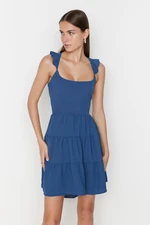 Trendyol Blue Backless Dress