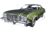 1976 Ford Gran Torino Dark Green Metallic 1/18 Diecast Model Car by Greenlight