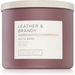 Bath & Body Works Leather & Brandy vonná svíčka 411 g